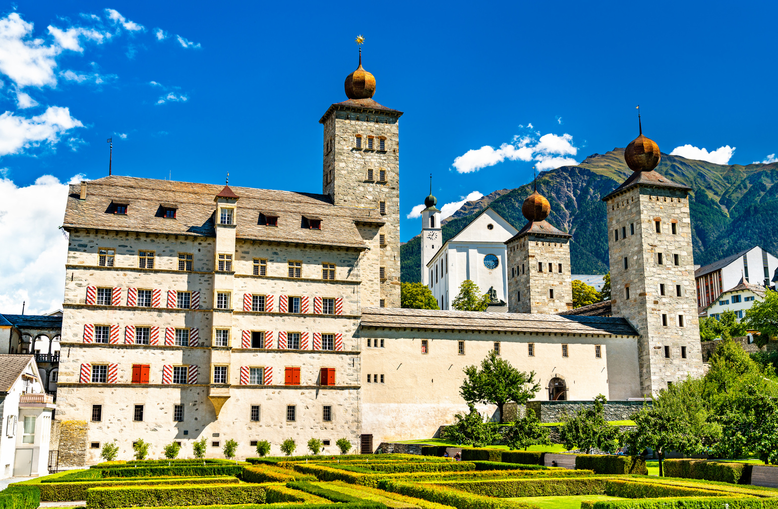 Stockalper Palace in Brig, Switzerland